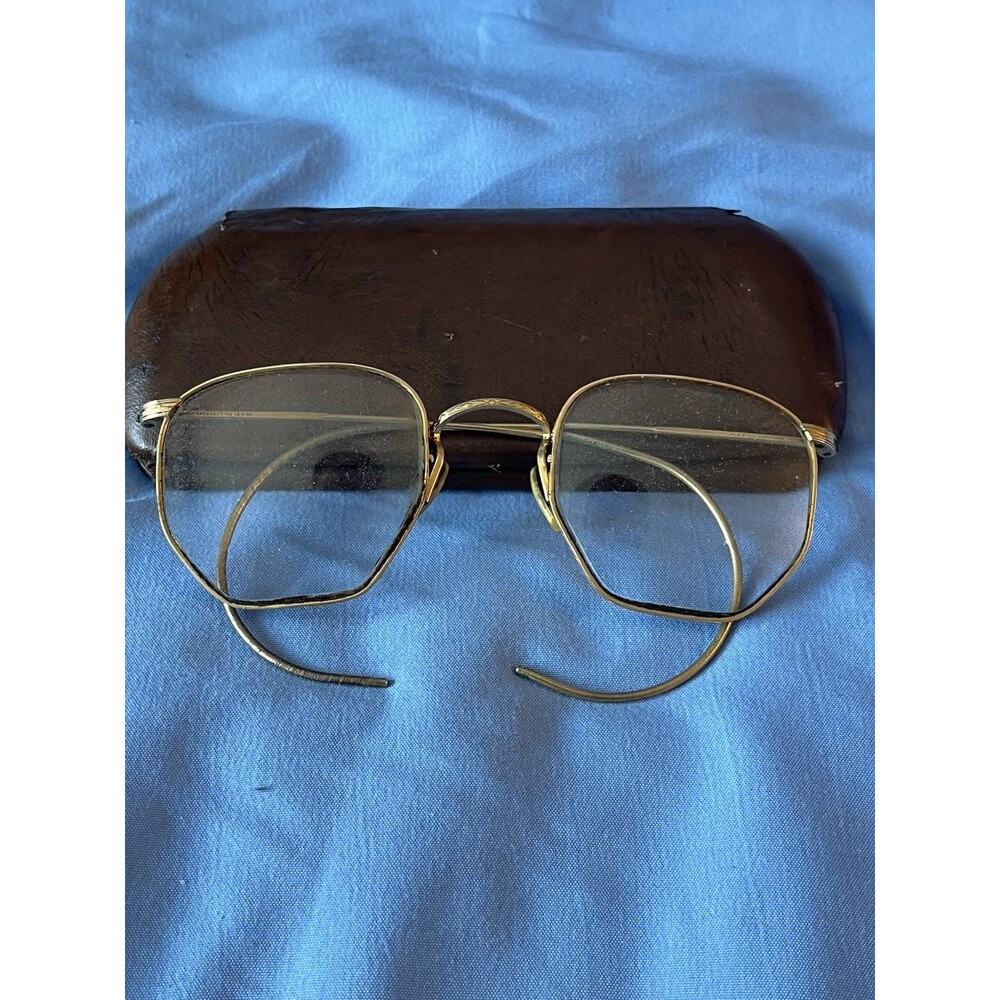 Antique Artcraft Glasses Frames 1/10 12K Gold Filled GF W/Case - Picture 2 of 14